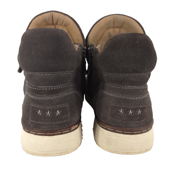 John Varvatos Suede High Top Sneaker Boot Mens US 9.5 Gray $398